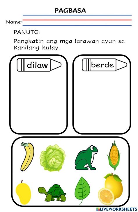 dilaw at asul mix result|Mga Kulay Worksheets .